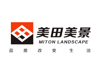 仓小天的美田园景logo设计