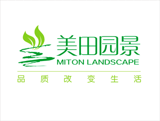 谭家强的美田园景logo设计