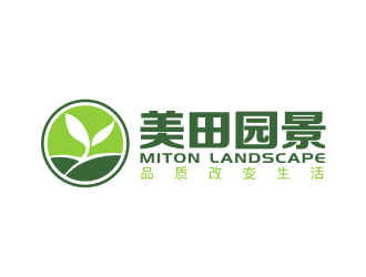 林思源的美田园景logo设计
