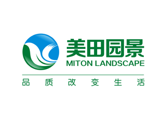 谭家强的美田园景logo设计