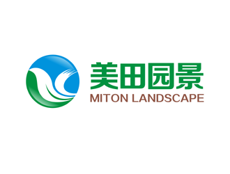谭家强的美田园景logo设计