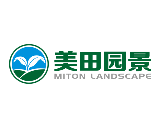 林思源的美田园景logo设计