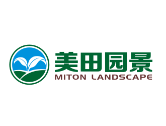 林思源的美田园景logo设计
