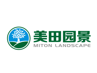 林思源的美田园景logo设计