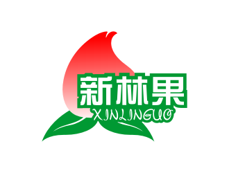 林思源的新林果生态农业卡通图标logo设计