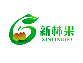 谭家强的新林果生态农业卡通图标logo设计