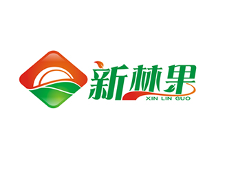 廖燕峰的新林果生态农业卡通图标logo设计