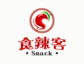 文大为的食辣客  （Snack）logo设计