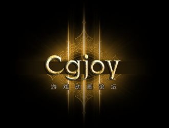 黄安悦的cgjoy游戏动画论坛logo设计