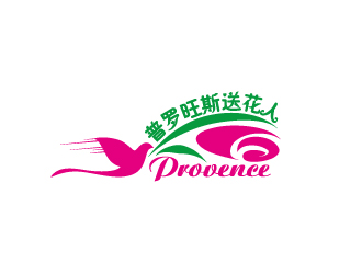 何锦江的普罗旺斯送花人logo设计