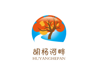 胡杨河畔LOGO设计 - LOGO123