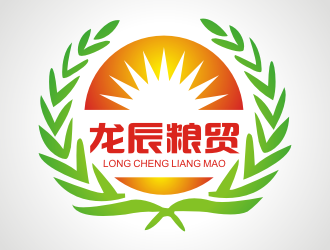 张军代的龙辰粮贸logo设计