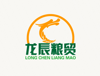 文大为的龙辰粮贸logo设计