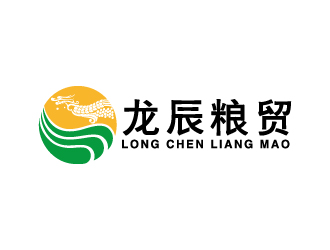 何锦江的龙辰粮贸logo设计