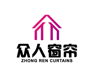陈兆松的众人窗帘logo设计