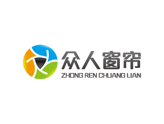 周金进的众人窗帘logo设计