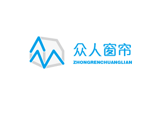 杨剑的众人窗帘logo设计