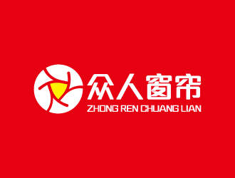 周金进的众人窗帘logo设计