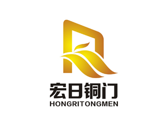 李泉辉的宏日铜门logo设计