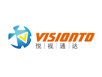 文大为的悦视通达（Visiontom）logo设计