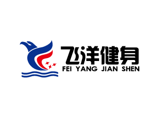 何锦江的飞洋健身logo设计