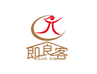 何锦江的Quick bite 即食客logo设计