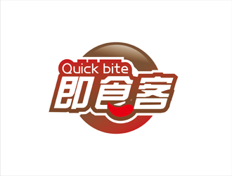陈今朝的Quick bite 即食客logo设计