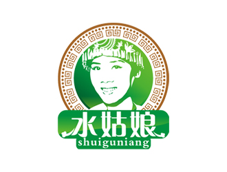 赵波的水姑娘(人物卡通LOGO设计）logo设计