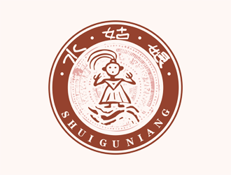 谭家强的水姑娘(人物卡通LOGO设计）logo设计