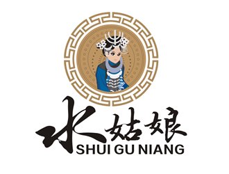 廖燕峰的水姑娘(人物卡通LOGO设计）logo设计
