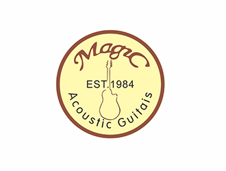 AR科技核心～雪狐设计的Magic吉他商标logo设计