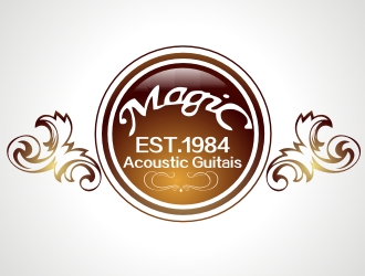 Magic吉他商标logo设计