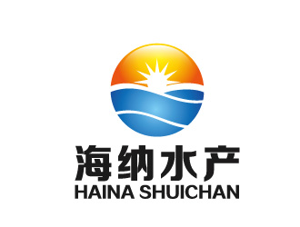 黄程的海纳水产logo设计