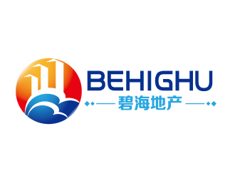 何锦江的碧海地产logo设计