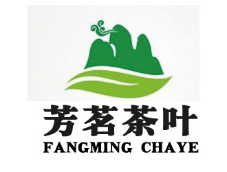 黄程的芳茗茶叶（注意：“芳茗茶叶”更正“芳茗茶业”）logo设计