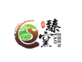 许明慧的臻窑陶瓷艺术产品logo设计