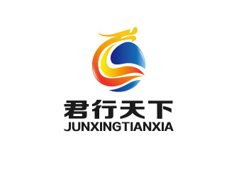 黄程的君行天下，以“君”为主基素。logo设计