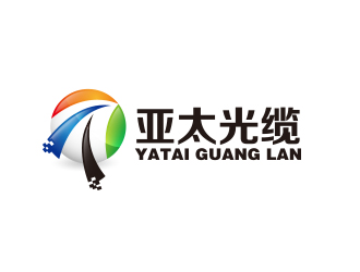 何锦江的亚太光缆logo设计