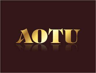 杨福的AOTU皮具英文字体商标设计logo设计