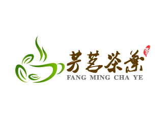 芳茗茶叶（注意：“芳茗茶叶”更正“芳茗茶业”）logo设计