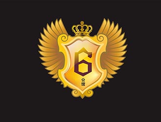 AR科技核心～雪狐设计的6号公馆瑜伽健身俱乐部logo设计