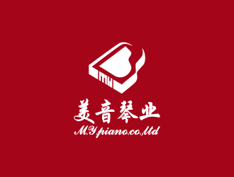 美音琴业 乐器商标设计logo设计