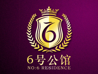 仓小天的6号公馆瑜伽健身俱乐部logo设计