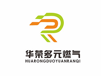 AR科技核心～雪狐设计的华荣多元燃气logo设计