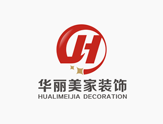 廖燕峰的华丽美家装饰logo设计