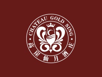 曾翼的高崖仙月酒庄Chateau Gold Singlogo设计