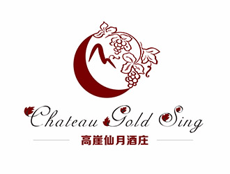 AR科技核心~雪狐设计的高崖仙月酒庄Chateau Gold Singlogo设计