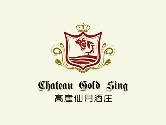 谭家强的高崖仙月酒庄Chateau Gold Singlogo设计