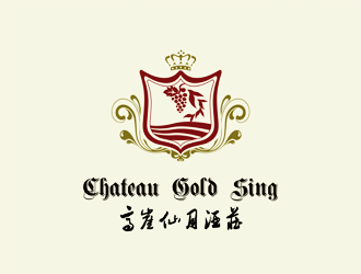 高崖仙月酒庄Chateau Gold Singlogo设计