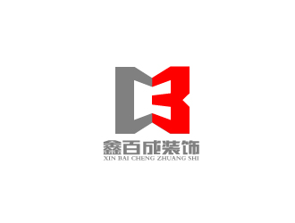 刘祥庆的鑫百成装饰logo设计